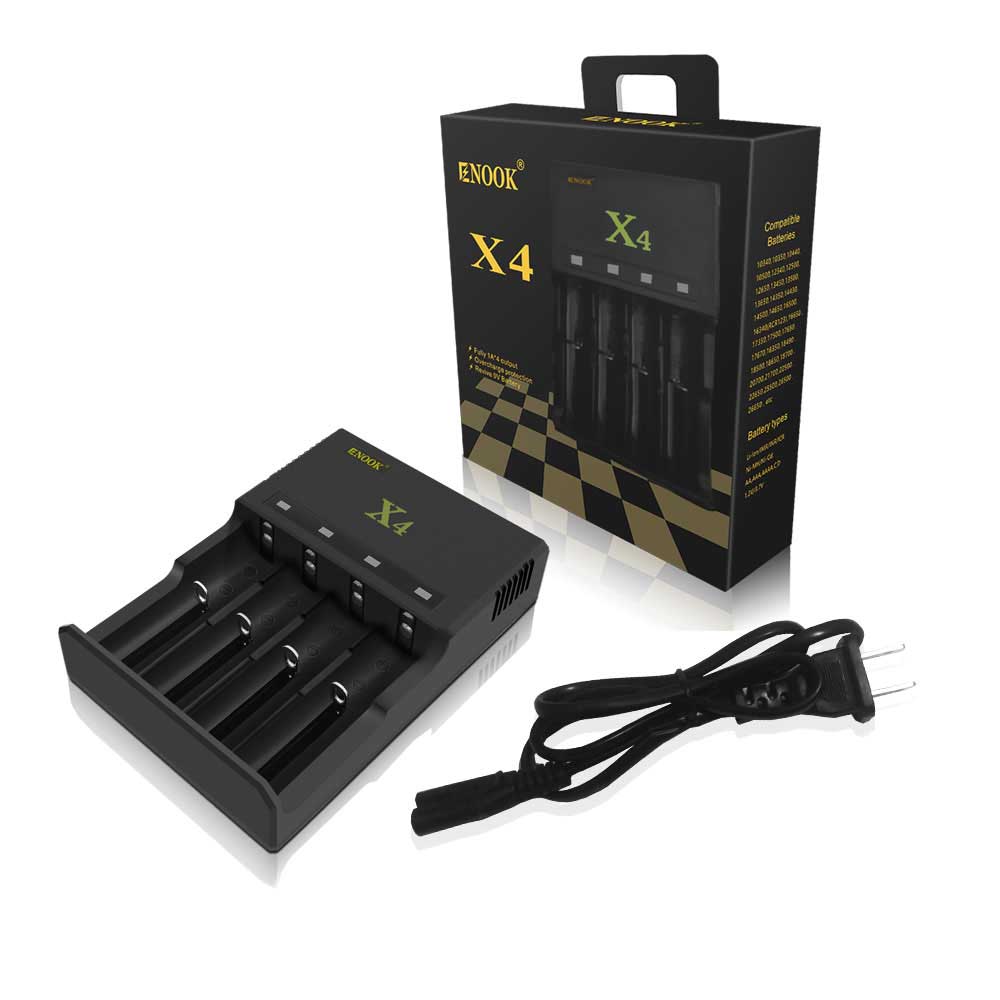 Enook X4 charger for vape 18650 li battery