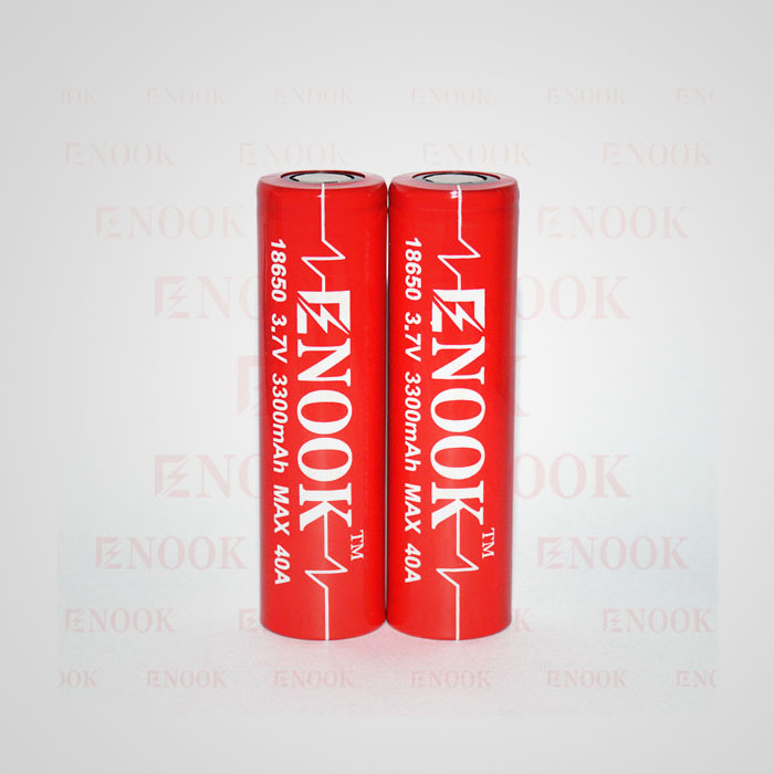 Huge stock Enook 3300mah 18650 imr battery enook 18650 battery 40A for vape mod pk vtc4 vtc5